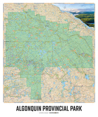 Algonquin Provincial Park, ON - Wall Map