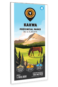 Kakwa Provincial Parks, Alberta & BC - Park Map