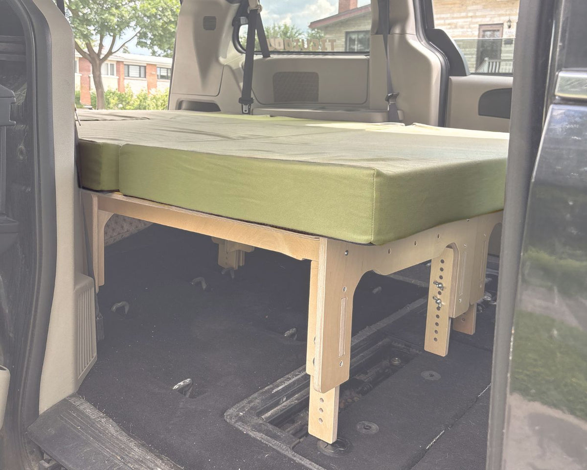 Simple Kit bed platform with the 4 in foam mattress