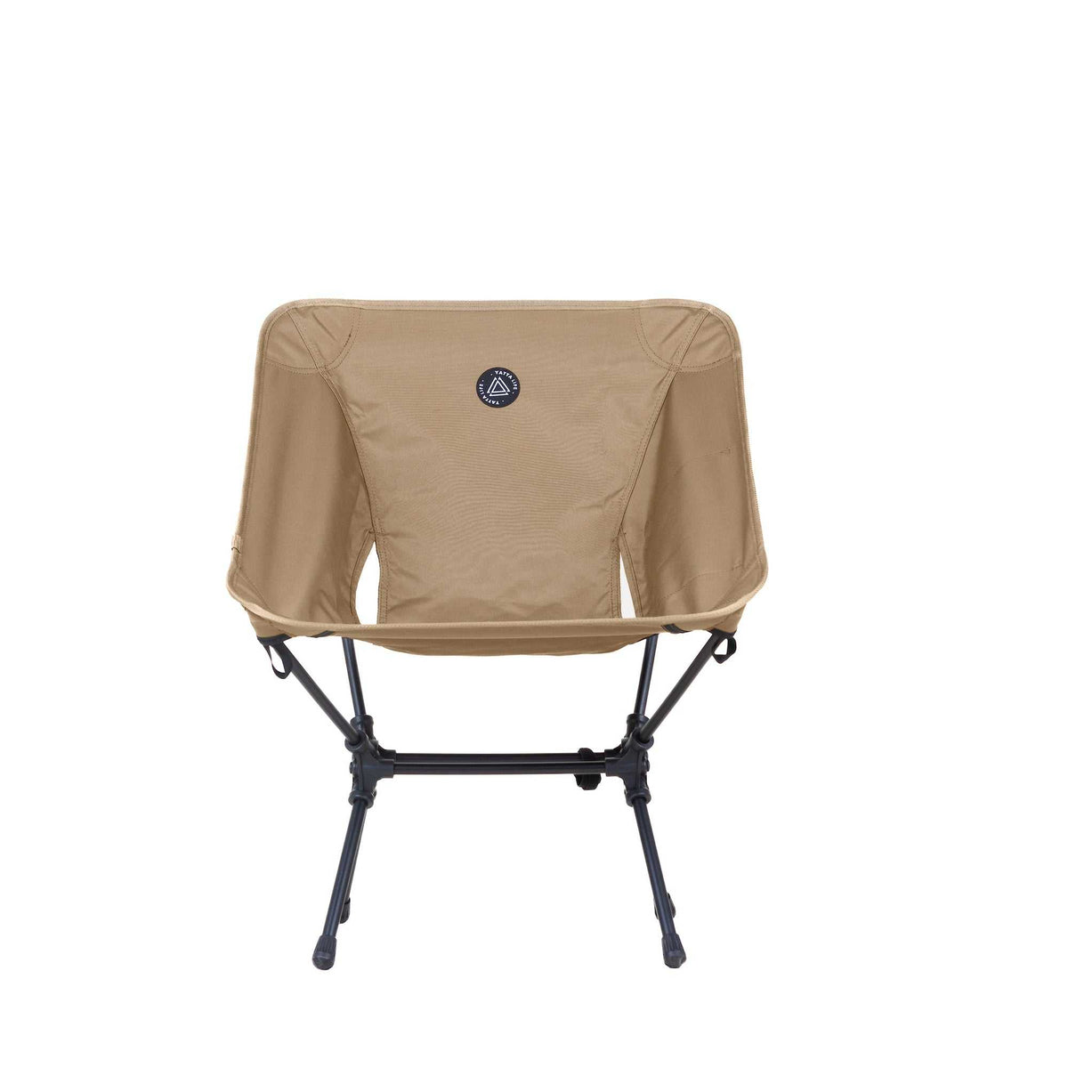 Low Back Ultralight Folding Camping Chairs With Storage Pouch - Khaki, view 2