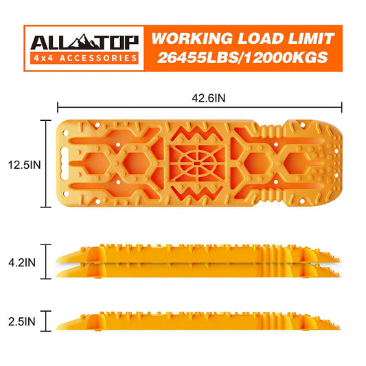 All-Top Heavy‑Duty Recovery Traction Boards (2‑Piece Set)