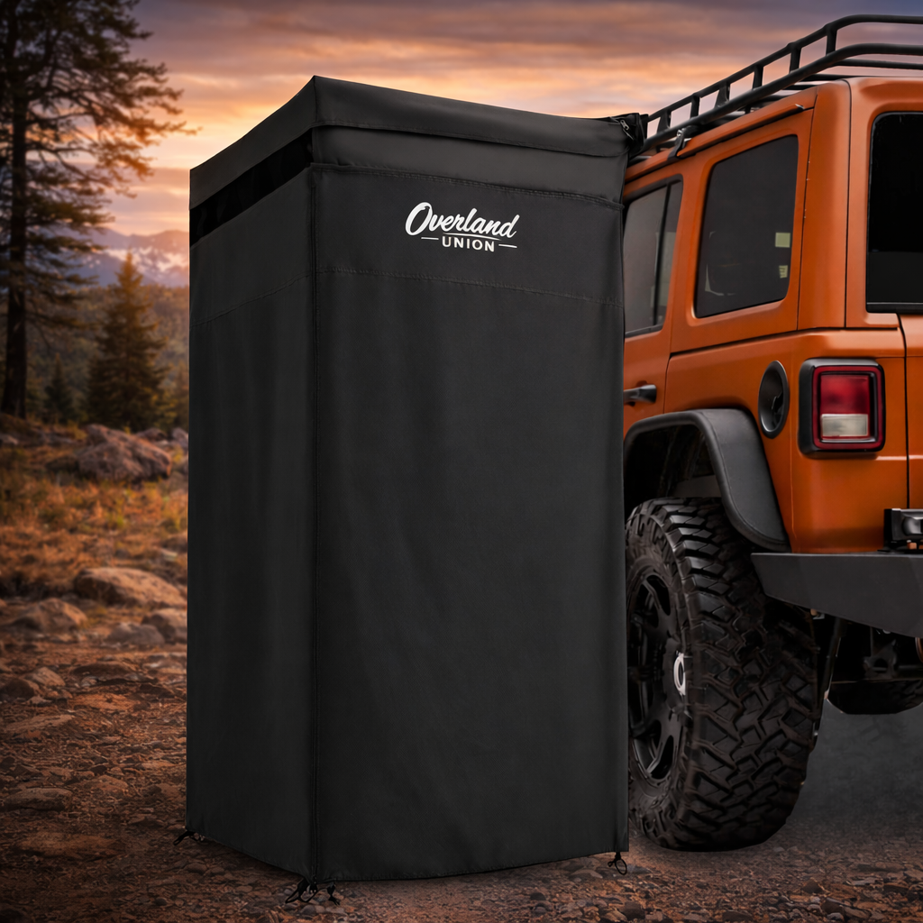 Adjustable Height Overland Shower & Privacy Tent with LED Light (Pre-Order)